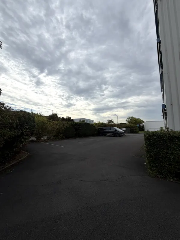 Car park in front of the building